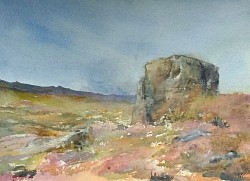 This recognisable boulder is tucked behind Ramshaw rocks just after the little cottage turning off the A53